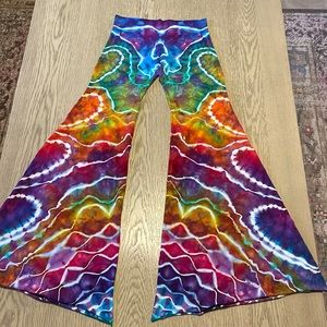 Tie Dye Low Rise Bellbottoms - Hippie Festival Flares